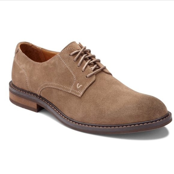 Vionic Bowery Graham Men's Supportive Orthotic Oxford Sz 11 Tan Suede Leather - Picture 1 of 15